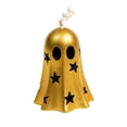 thumbnail image 2 of Halloween Home Decor, Halloween Party Decorations, Halloween Ghost, Gold Accent Decor, Odorless Golden Star Printed Goth Cute Ghost Shaped Soy Wax Decorative Candle 2.5X2.75 Inch,, 2 of 7