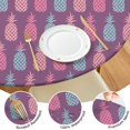 thumbnail image 4 of Round Picnic Table Cloth 100% Waterproof & Oil Proof, Elastic Fitted Table Cover for 36"-44" Round Tables, for Dining, Camping, Outdoor, 4 of 7