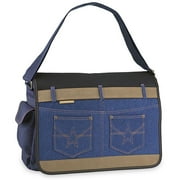 No Boundaries - Denim Pocket Messenger Bag