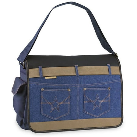 No Boundaries - Denim Pocket Messenger Bag