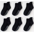 thumbnail image 1 of 6 par/lote de calcetines antideslizantes de algodón para niños de 0 a 6 años para niños y niñas, calcetín de corte bajo para chico con empuñaduras de goma para las cuatro estaciones Tan Jianjun  unisex, 1 of 2