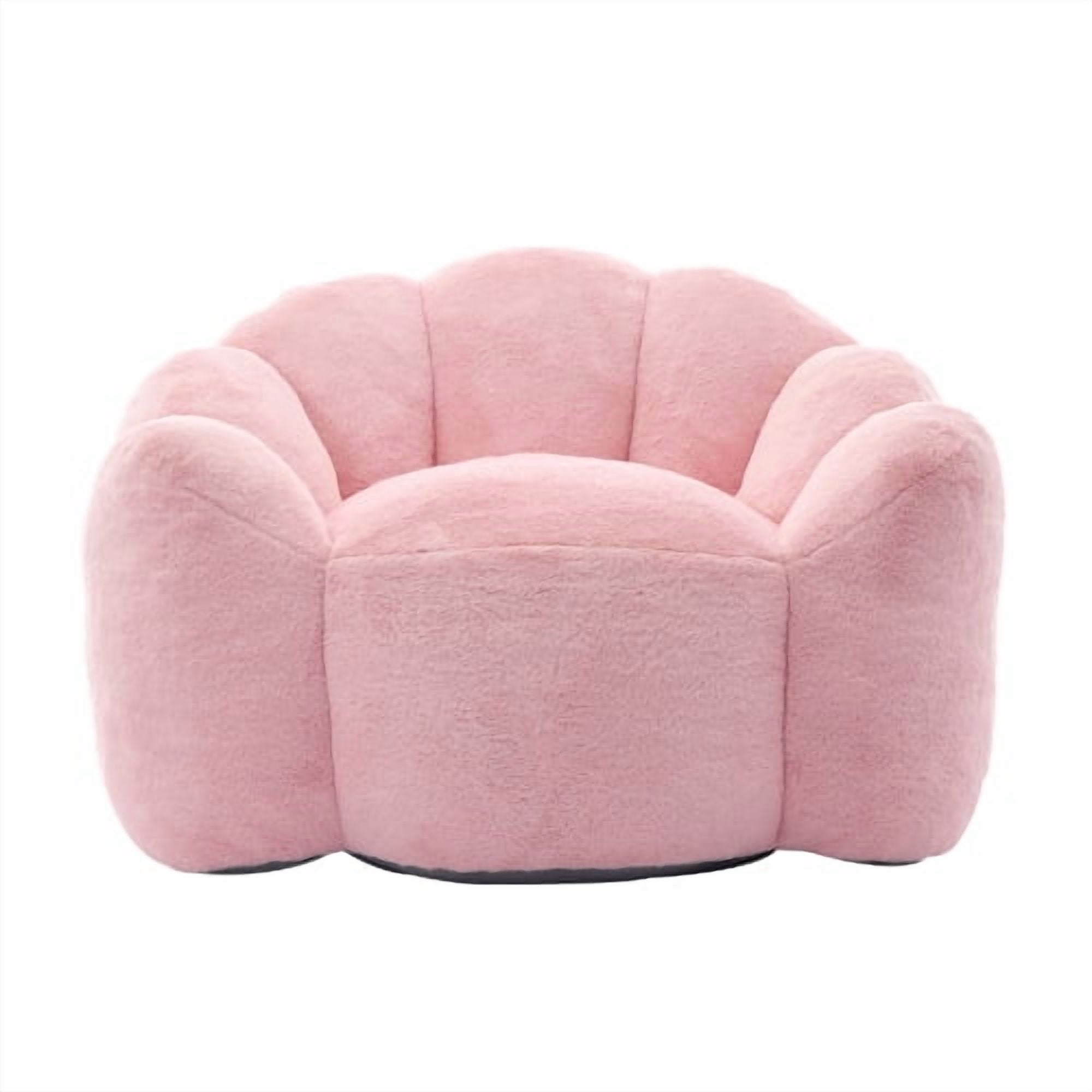 Bean Bag Sofa Lotus type compression – No Assembly, Portable Comfort for Living Room, Bedroom, Pink