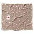 thumbnail image 1 of Cobertor Frazada Holiday Time Oso Bosque café 127 cm x 152 cm, 1 of 4