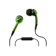 Angle View: ifrogz EarPollution Plugz with Mic - Earphones with mic - in-ear - wired - noise isolating - lime
