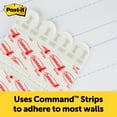 thumbnail image 4 of Post-it Wall Pad with Command Strips, White, Lined, 20 in. x 23 in., 2 Pads, 4 of 8