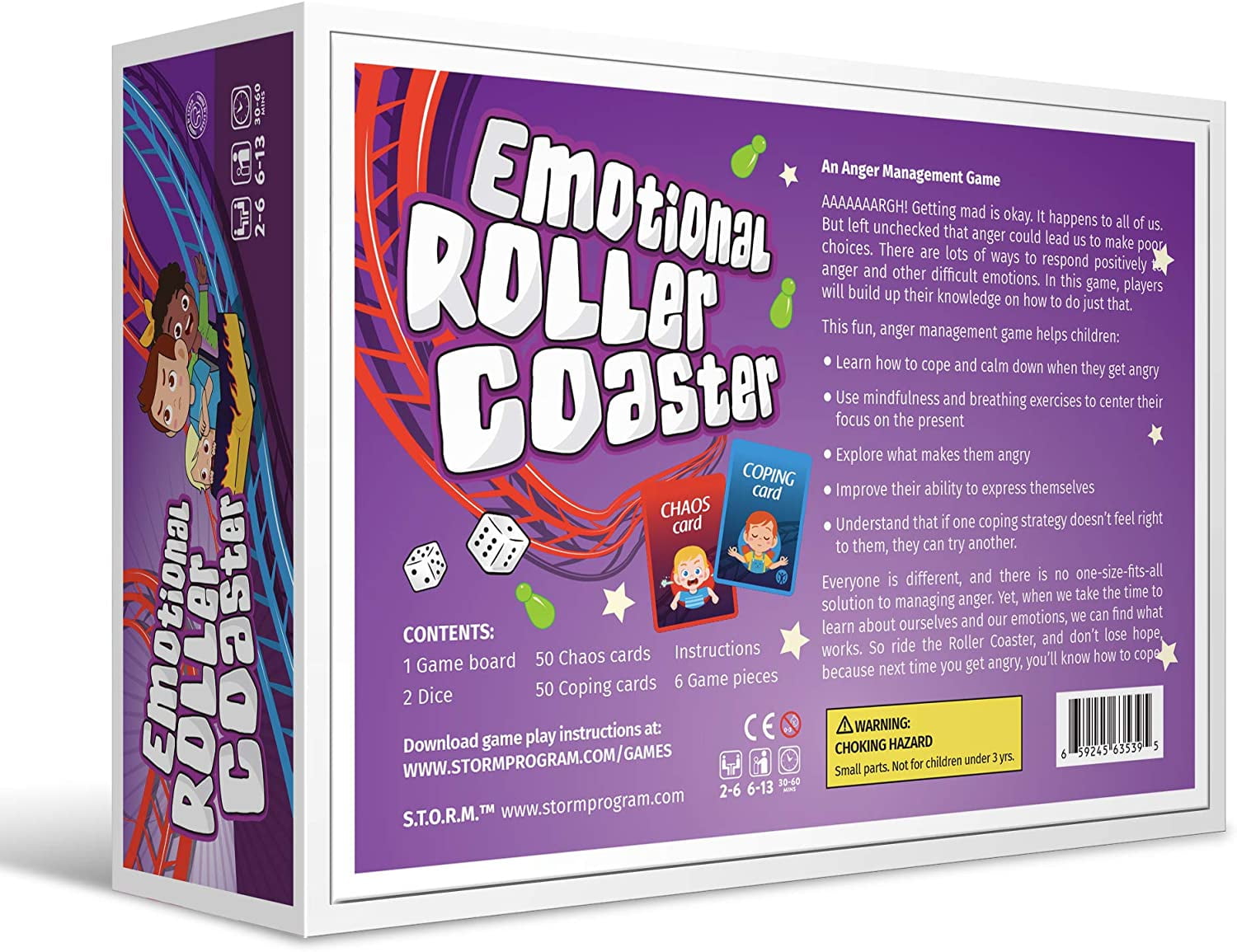 1 COUNT) Emotional Rollercoaster | Anger Management Board Game for Kids &  Families | Therapy Learning Resources | Anger Control Card Game | Emotion  Board Games Games for Kids Ages 4-8 -12 | Social Em - Walmart.com