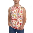 thumbnail image 1 of Fotbe Firefighter Icons Men's Camiseta sin Mangas Estampada para Hombres, Playera Casual para Gimnasio, Entrenamiento, Playa-X-Large, 1 of 7