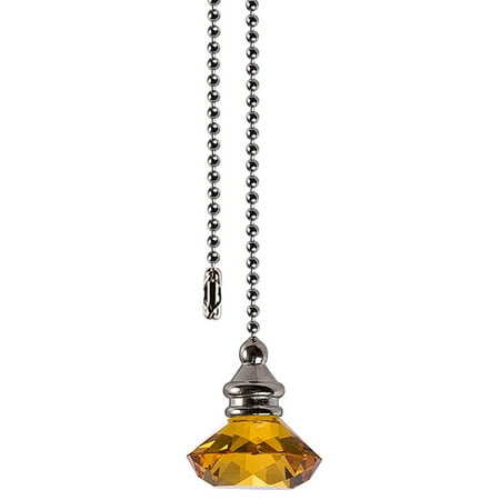 

Yasu Nordic Diamond Shape Retro Crystal Hanging Fan Lamp Switch Pendant Home Decor