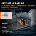 thumbnail image 2 of LiTime 2 Pack 12V 100Ah Outboard MotorLiFePO4 Battery Bluetooth with Low-Temp Protection, Group 31 Lithium Battery, 2 of 10