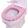 thumbnail image 2 of Juego de 2 fundas de asiento de inodoro para baño, funda de asiento de inodoro lavable, calentador en forma de calabaza, funda de asiento de inodoro de acrílico, funda de asiento de inodoro universal Afortunado Sencillez, 2 of 4