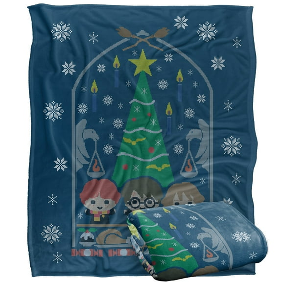 Harry Potter and The Deathly Hallows Part 2 Blanket, 50'x60' Great Hall Feast Silky Touch Super Soft Throw Blanket