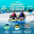 thumbnail image 4 of Solstice Boomerang Inflatable Towable 2-Person Water Sport Tube with 14 Handles, 4 of 9