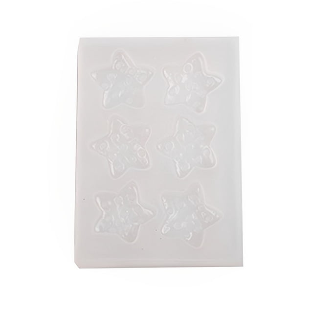Molde de Silicona Wosthever Forma de Estrella para Fiestas Gelatina Galleta Pastel