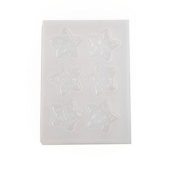 Billuyoard Molde de silicona con forma de estrella para fiestas, festivales, vacaciones, hogar, Hotel, café, gelatina, galleta, pastel, Mousse, Artesanía