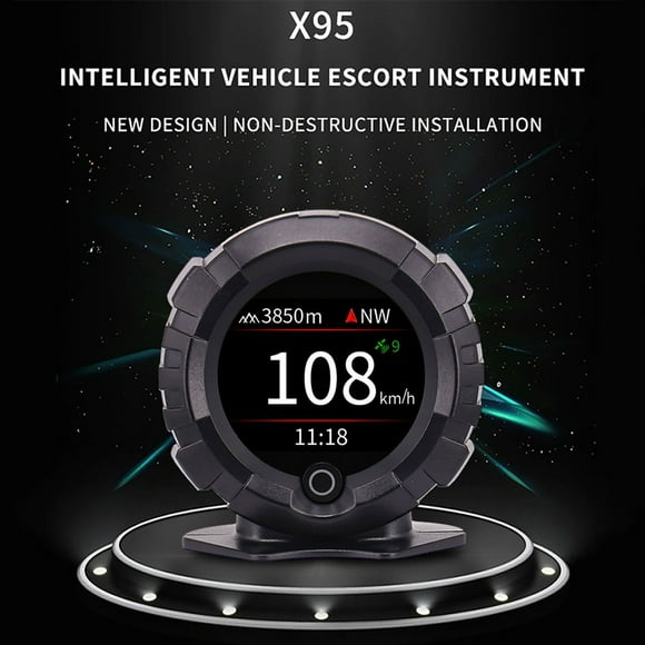 OBD Multifunction Inclinometer Car Slope Meter Overspeed Hint Accessories
