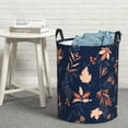 thumbnail image 5 of Goofa Autumn Leaves With Blue Printed Circular Hamper,Laundry Basket with Handles,Storage Baskets Foldable,Large Capacity Laundry Hamper-Medium, 5 of 8