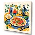 thumbnail image 2 of Designart "Impressionistic Pizza in Henri Matisse Style I" Food & Beverage Wall Art - Traditional Yellow Pizza Hallway Wall Art Decor, 2 of 6