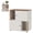 White, variant on Cat Litter Box Enclosure for 2 Cats, 31.5'' Double Litter Box Enclosure with Scratching Post, 2 Tiered Hidden Cat Cabinet Furniture with Litter Mats, Cats House