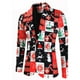 thumbnail image 5 of Chaqueta blazer navideña para hombre, estampada, de moda, de manga larga, talla grande, para fiesta de noche de Navidad, blazer, abrigo, disfraz, 5 of 5