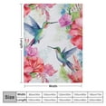 thumbnail image 4 of Nawypu  Hummingbird Floral Blanket Bird Colorful Flowers Print Gifts for Women Kids Girls Mom Bedroom Living Room Birthday Mother's Day Decor Soft Cozy Plush Throw Blanket, 4 of 6