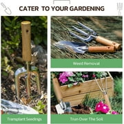BN-LINK Garden Tool Set, 9 Piece Heavy Duty Gardening Hand Tools with Fashion and Durable Garden Tools Organizer Handbag,Rust-Proof Garden Tool Set, Ideal Gardening Gifts for Women and Men