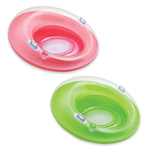 Intex Sit N Float Inflatable Colorful Floating Loungers 8 Pack Colors Vary