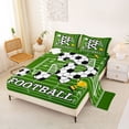 thumbnail image 2 of Erosebridal Boys Personalized Gifts Bed Sheets,Alphabet R Pattern Football Sport Games Theme King Sheets For Kids 4pcs, 2 of 6