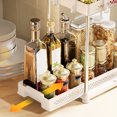 thumbnail image 3 of Under Sink Organizer, Kitchen Storage Organization, 2-Tier Pull Out Cabinet Organizer, Kitchen Bathroom Organizer and Storage, Spice Rack for Kitchen, Multi-use Sliding Drawers Shelves, 3 of 5