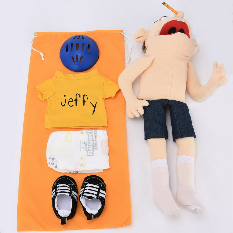 DJKDJL Jeffy Puppet Plush Toy , Unique Hand Puppet,Christmas Birthday Gift  Ideas for Boys and Girls 