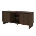 thumbnail image 6 of Modern TV Stand, 2 Door w/ Middle Shelf  (1499 x 406 x 635mm / 59 x 16 x 25in), Walnut, 6 of 10