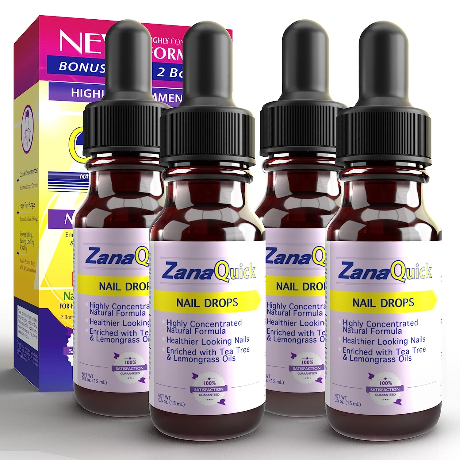 Zanaquick Toenail Fungus Treatment Drops 4 Pack Nail Fungus