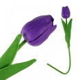 thumbnail image 5 of 10Pcs Purple Randomly Home Decor Artificial Tulip Real Touch PU Plastic Flowers DIY Bend, 5 of 5