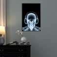 thumbnail image 2 of wall26 - Canvas Wall Art - Skeleton X-Ray Music Dj - Gallery Wrap Modern Home Art | Ready to Hang - 16x24 inches, 2 of 3