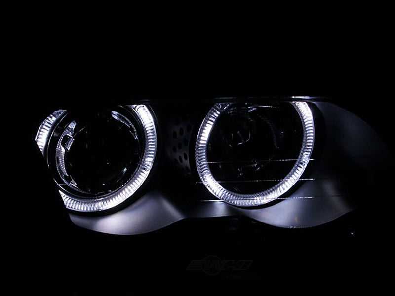 ANZO USA 121261 Projector W/halo Clear Lens Ccfl Black W/amber Reflectors