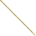 thumbnail image 3 of Primal Gold 14 Karat Yellow Gold 4.9mm Semi-Solid Diamond-cut Rope Chain Bracelet, 3 of 11