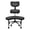 Black, variant on Ergonomic Cross Legged Office Chair with Wheels - Adjustable Height for Meditation, ADHD Desk & Yoga - Wide Criss Cross Design with Lumbar Support, Kneeling Chair