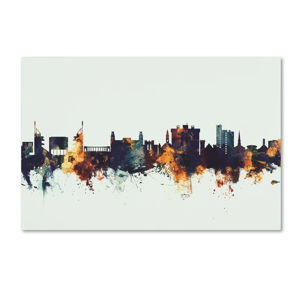 Trademark Fine Art 'Fayetteville Arkansas Skyline V' Canvas Art by Michael Tompsett