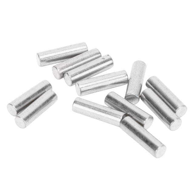 Electric Guitar Pickup Rods, 12PCS Glossy Finish Pickup Magnet Slug Rod Metal for Stringed Instrument Silver,Gold