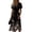 Black, variant on Easter Dresses for Women Deep V Neck Short Sleeve Summer Sundress Casual Knee Length A-Line Dress