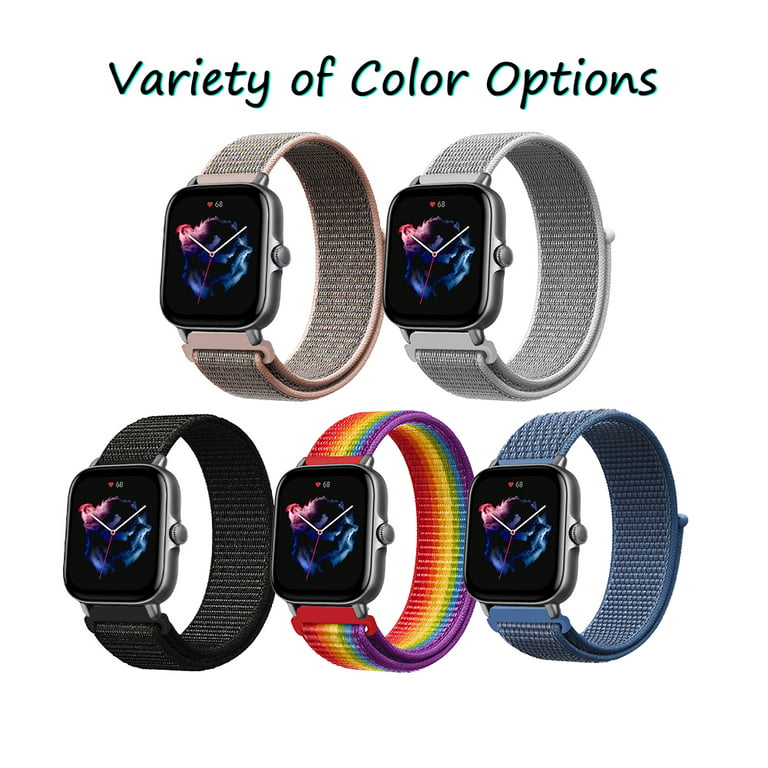  E ECSEM Bands Compatible for Amazfit GTS 4 mini Wristbands 20MM  Quick Release Silicone Colourful Bracelet Strap Band for Amazfit GTS 4 mini/GTS  4/GTS 3/GTS 2/GTS Smartwatch Accessories : Cell Phones