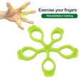 thumbnail image 4 of Écarteur de Doigts, Réduit le Stress 5 Trous Train de Résilience avant-Bras Ressort en Silicone Écarteur de Doigts Portable pour Extérieur Vert Clair 6.6lb, Vert 8.8lb, Vert Foncé 11lb, 4 of 7