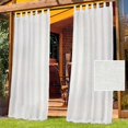 thumbnail image 1 of Outdoor Curta, Set of 2, H 240 x W 132 cm,, Sun Protection, White Ref: 8685, 1 of 5