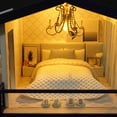 thumbnail image 4 of Kit de casa de muñecas en miniatura GudoQi Time Apartment con música 1:24, 4 of 7
