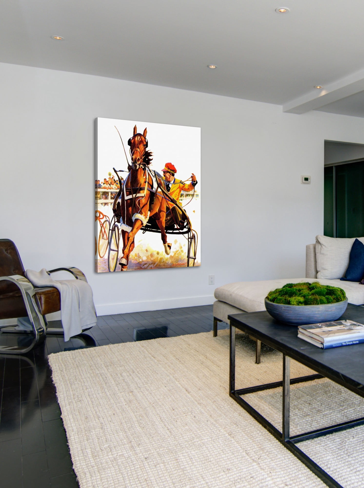 Marmont Hill Harness Race by Maurice Bower Painting Print on Canvas