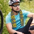 thumbnail image 7 of Sikiie Sunflowers On Black And White Stripes Cooling Towel Sport Ice Towel Quick Dry Cold Blanket Sweat Absorption Microfiber Instant Chilly Towel for Exercise, 7 of 7