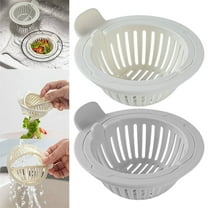 Kitchen Sink Strainer - 3.66" Anti Clogging Basket Filter with Odor Control, Food Grade Polypropylene Drain Cover for Standard 3-1/2" Sink Openings Clearance