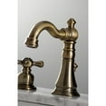 thumbnail image 5 of Kingston Brass  American Classic Two-Handle 3-Hole Deck Mount Widespread Bathroom Faucet Antique Brass Antique, 5 of 5