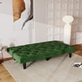 thumbnail image 4 of Leumius Home Wood Reclining Futon Sofa Bed, Green, 4 of 6