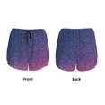 thumbnail image 3 of Balery Violet Glitter Pantalones cortos deportivos para mujer con forro y dos bolsillos, elásticos, para entrenamiento, gimnasio, yoga-Small, 3 of 7