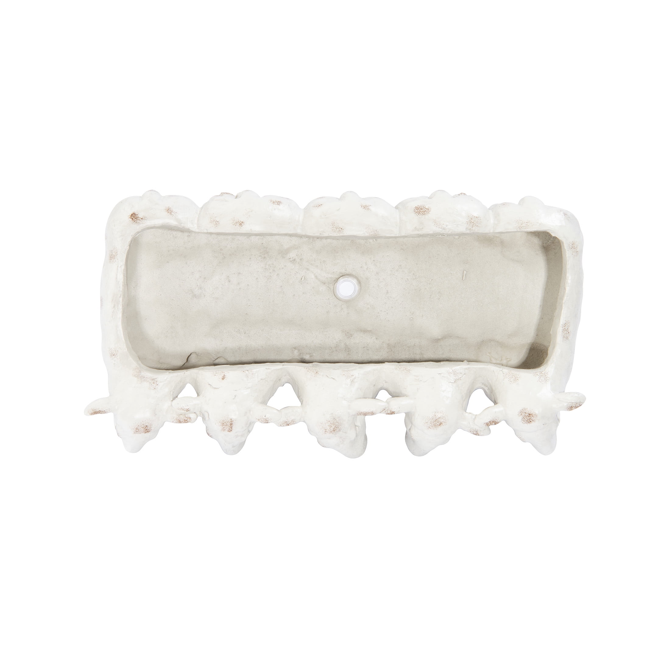 Creative Co-Op Farmhouse Resin Sheep Planter, White